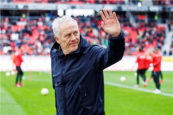 Abschied zum Saisonende nach knapp 500 Spielen als Freiburger Cheftrainer: Christian Streich. Foto: Tom Weller/dpa