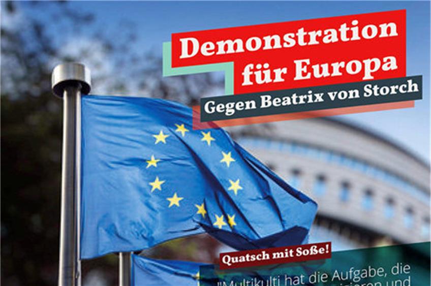 Der Freudenstädter Aufruf zur „Demonstration für Europa“. Plakat: SPD