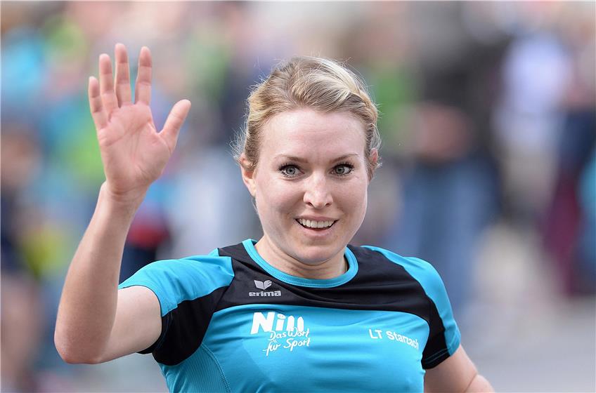 In diesem Jahr wie im Jahr zuvor die schnellste Frau beim Mössinger Stadtlauf: Judith Wagner vom LT Starzach. Bilder: Ulmer