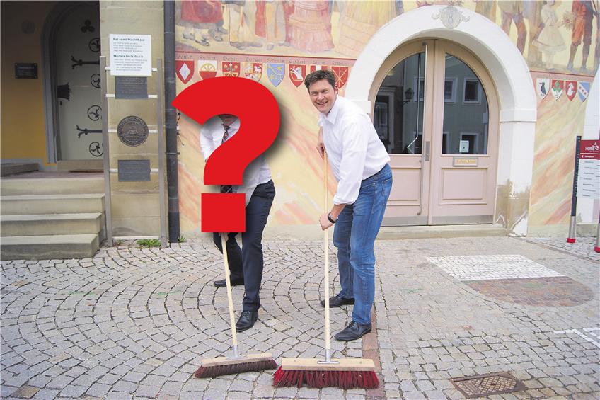 Wer wird der neue heiße Feger im Horber Rathaus?Archivbild: Stadt Horb/Montage: Uhland2