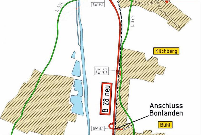 ... dann der Abschnitt weiter bis Rottenburg. Zeichnung: Landesverkehrsministerium