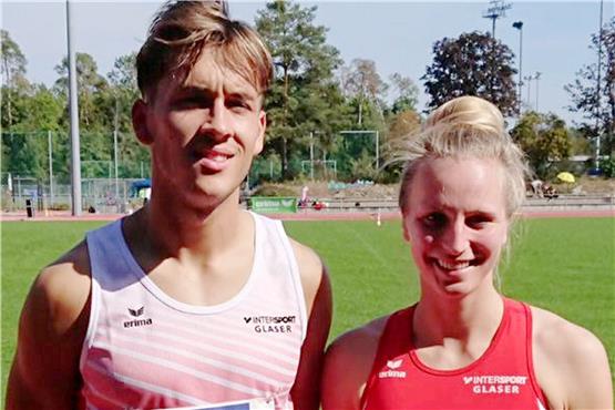 Adrian Fahrner und Alexandra Roser überzeugten bei der Landesmeisterschaft. Privatbild