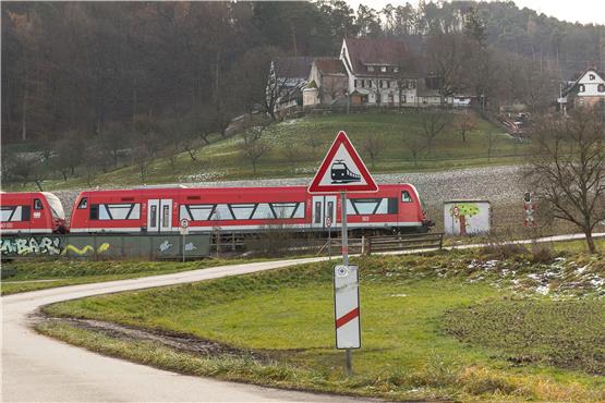 Ammertalbahn beim Schwärzlocher Hof. Archivbild: Ulrich Metz