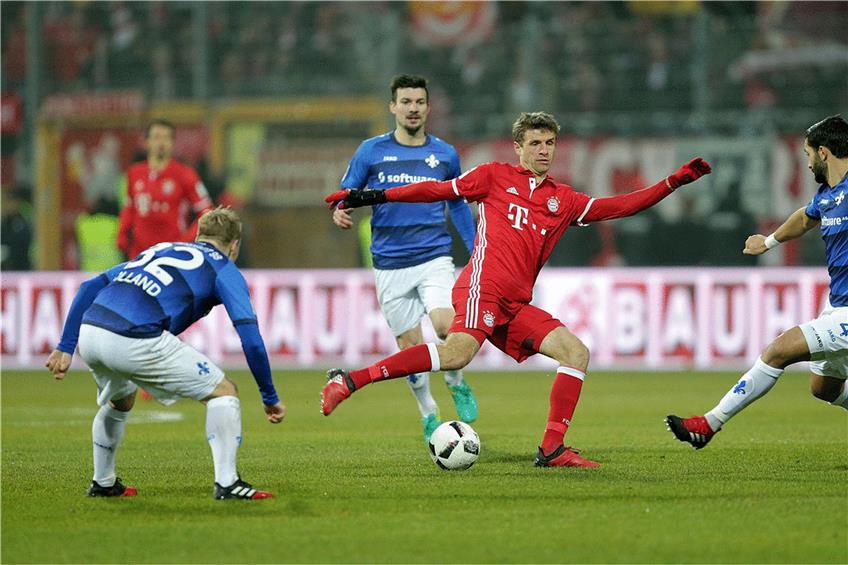 Antreiber des FC Bayern: Nationalspieler Thomas Müller. Foto: dpa