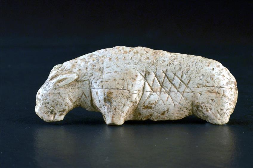 Auch der Löwe mit dem angesetztem Kopffragment aus Nachgrabungen ist im Tübinger Museum. Bild: MUT