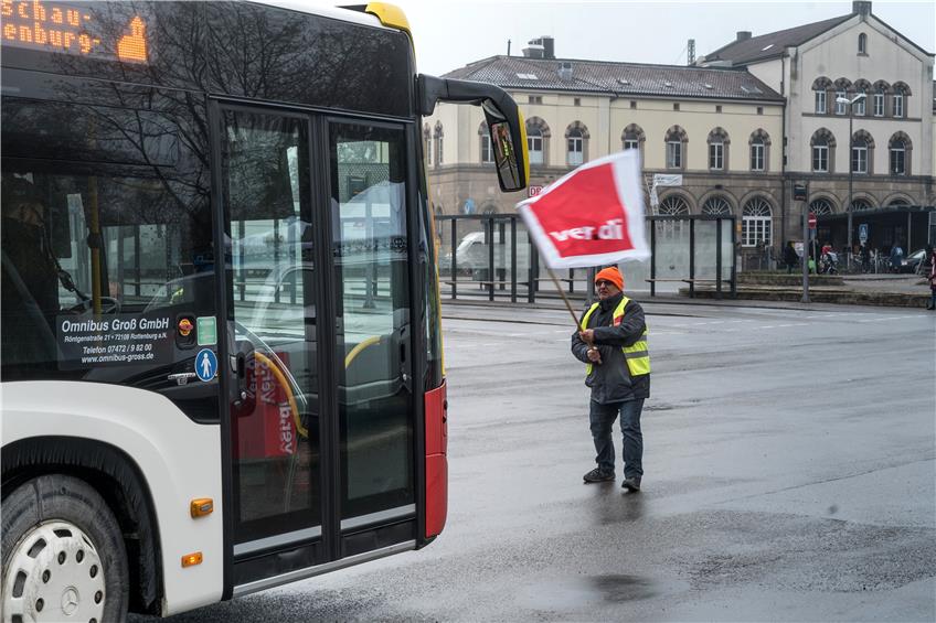 Auch in Tübingen streikten die Busfahrer im Februar. Archivbild: Ulrich Metz