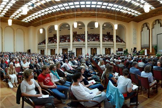 Bei Weltehtos-Reden war der Festsaal der Uni Tübingen immer gut gefüllt. Archivbild: Ulrich Metz