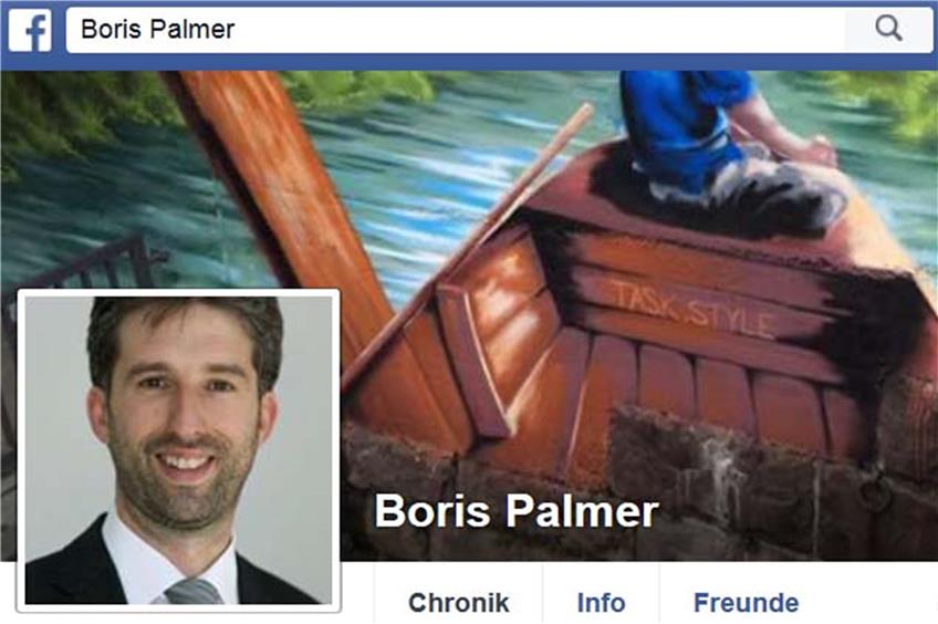 Boris Palmers Facebook-Profil. Bild: Screenshot
