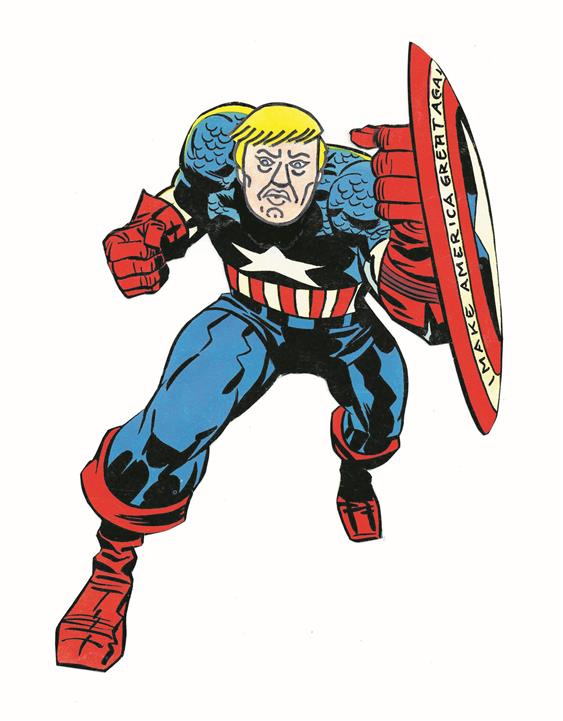 Captain America 2016. Zeichnung: Buchegger