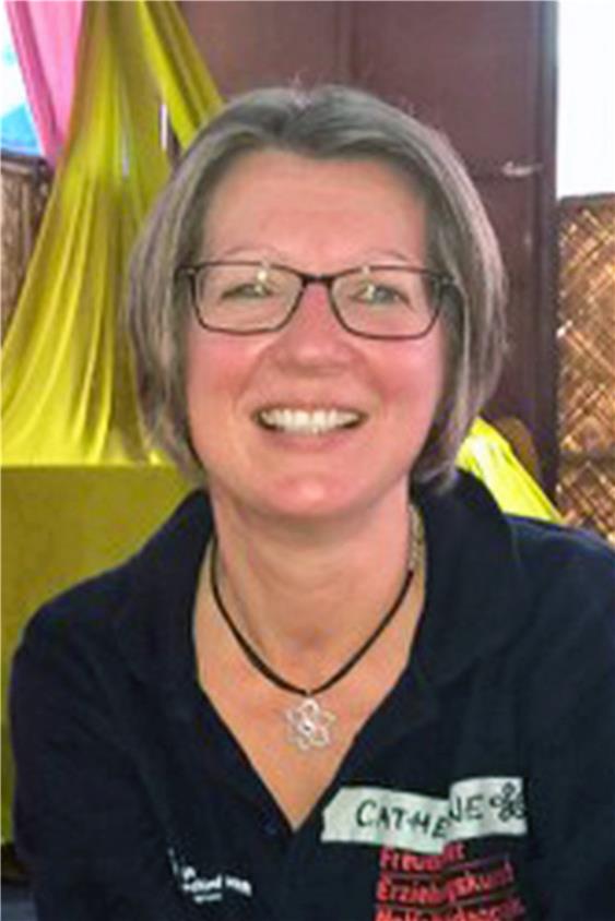 Catherine Flaig, Walddorfschullehrerin aus Dettenhausen machte sich auf den Weg, um Kindern auf Haiti zu helfen. Privatbild