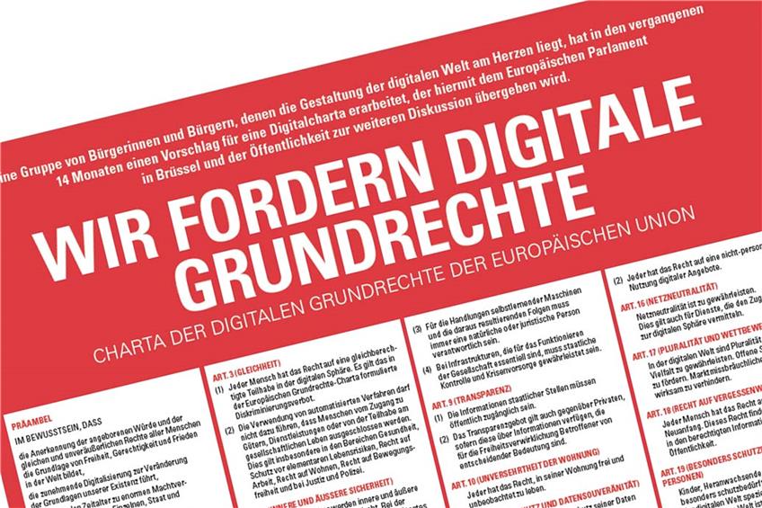 Charta der digitalen Grundrechte.