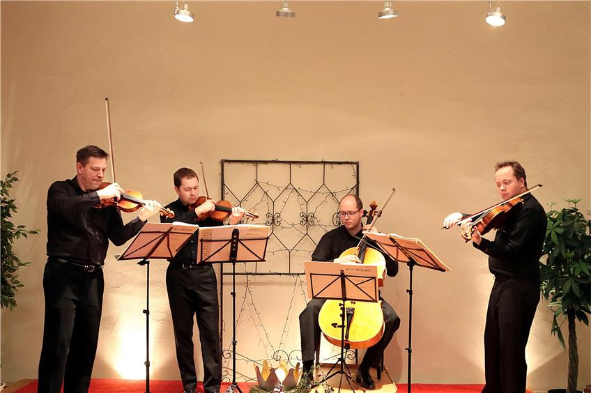 Das Bülow-Quartett gab am Dreikönigstag ein vielbeachtetes Konzert im Schloss in Nordstetten. Bild: Kuball