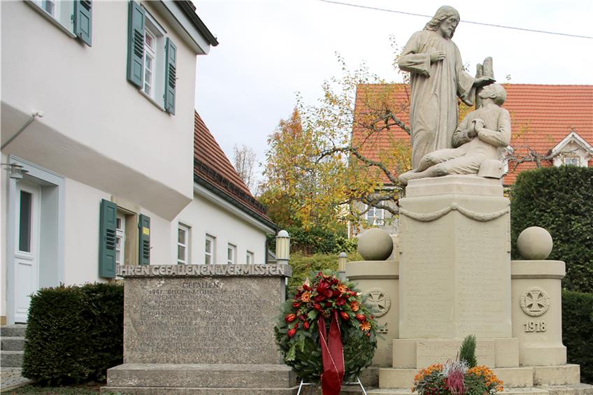 Das Göttelfinger Ehrenmal beim katholischen Pfarr- und Gemeindehaus wurde 1926 errichtet.