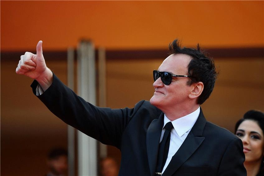 Daumen hoch: Quentin Tarantino. Foto: Alberto Pizzoli/afp