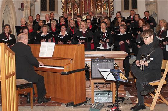 Der Projektchor beeindruckte die Zuhörer am Samstag in Bildechingen und am Sonntag in Dettensee. Bild: Philipp Eichert