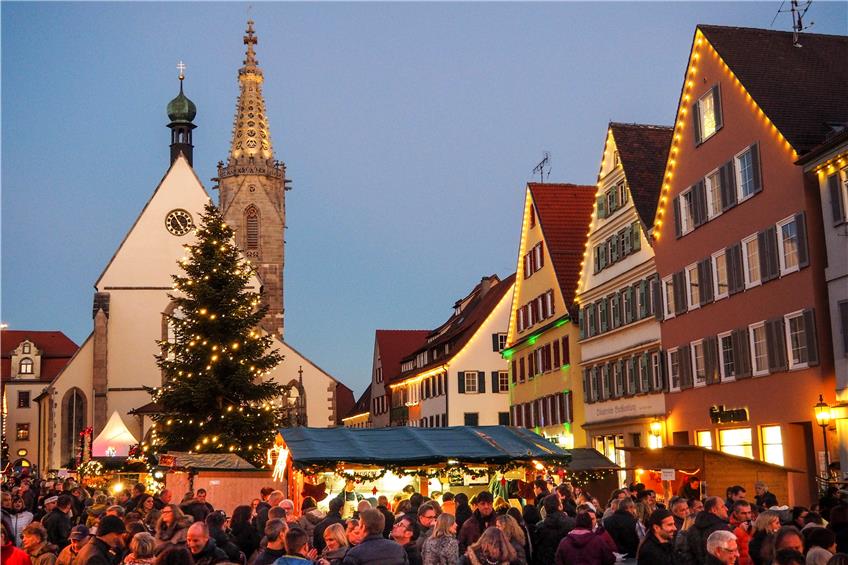 Der Rottenburger Nikolausmarkt in einem der vergangenen Jahre. Bild: WTG