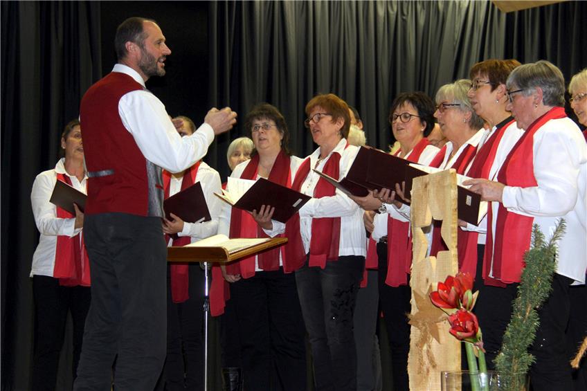 Der gemischte Chor des Gesangvereins „Frohsinn“ trat unter der Leitung von Reiner Breil auf.