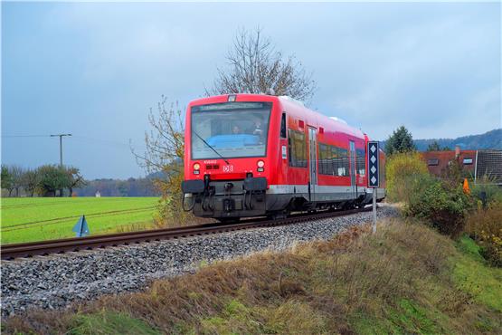 Die Ammertalbahn bei Entringen. Archivbild: Ulrich Metz