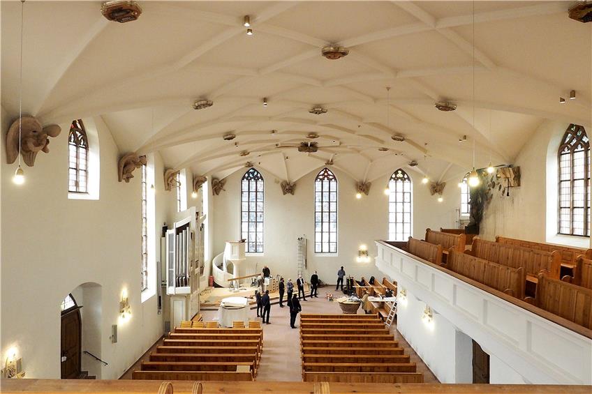 Der Kirchenraum vereint Handschrift verschiedener Architekten