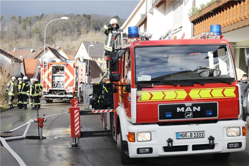 Die Feuerwehr bekam den Brand in Rexingen in den Griff. Bild: Andreas Wagner