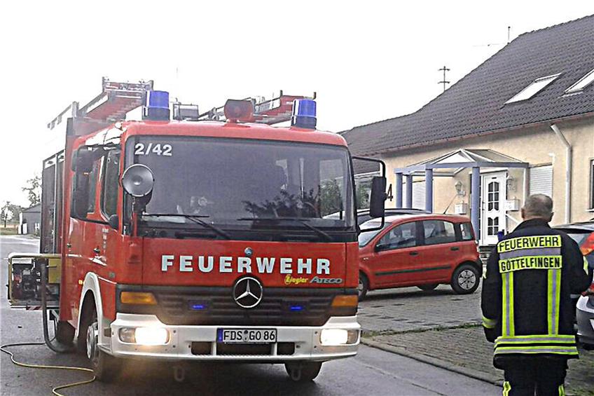Die Feuerwehr pumpte in Eutingen und Göttelfingen 20 Keller aus.Bild: Feinler