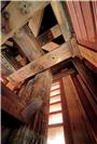 Ein Blick ins Innere des restaurierten Dachreiters : Seine ältesten Teile stamme...