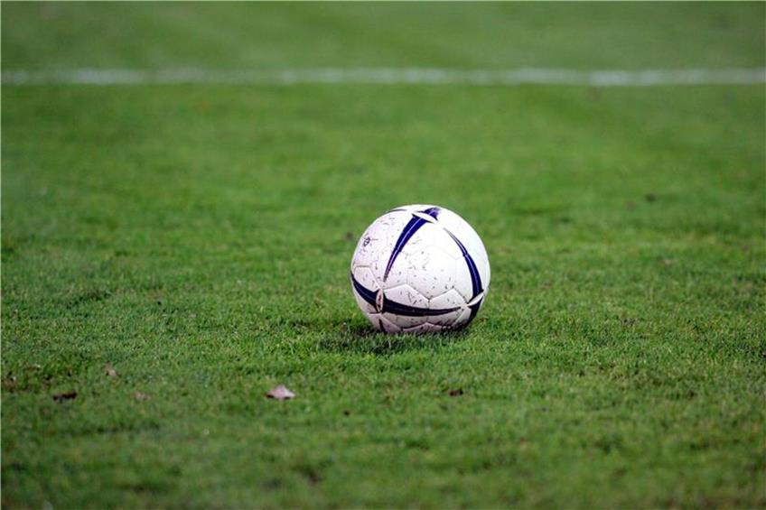 Ein Fußball liegt auf dem Rasen. Foto: Uli Deck/Archivbild
