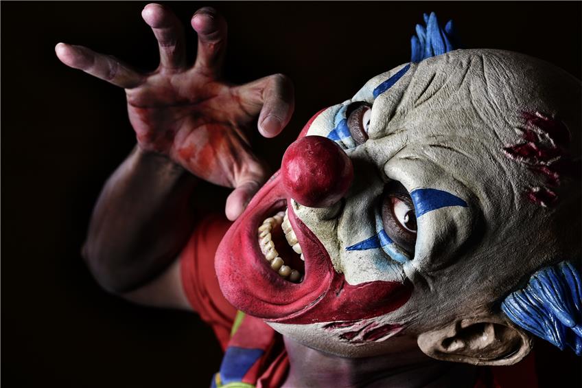 Ein Horror-Clown. Symbolbild: nito - Fotolia