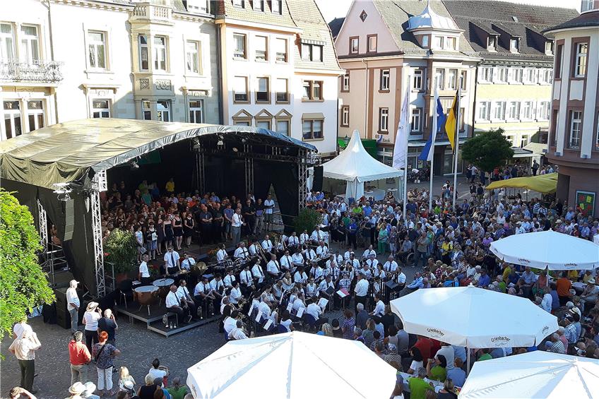 Ettlingen war Ausrichter des diesjährigen Landesmusikfestivals. Im kommenden Jahr zum 20. Geburtstag ist Horb an der Reihe. Privatbild