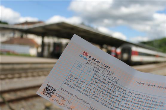 Günstig und komfortabel mit dem Zug beispielsweise nach Stuttgart fahren –so stellt man sich das mit dem 9-Euro-Ticket vor. Aber Fahrgäste auf der Gäubahn könnten das Nachsehen haben. Bild: Manuel Fuchs