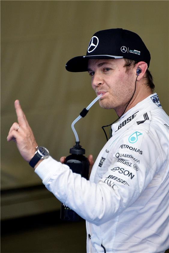 Hat aktuell ein Polster von 33 Punkten: Nico Rosberg. Foto: dpa