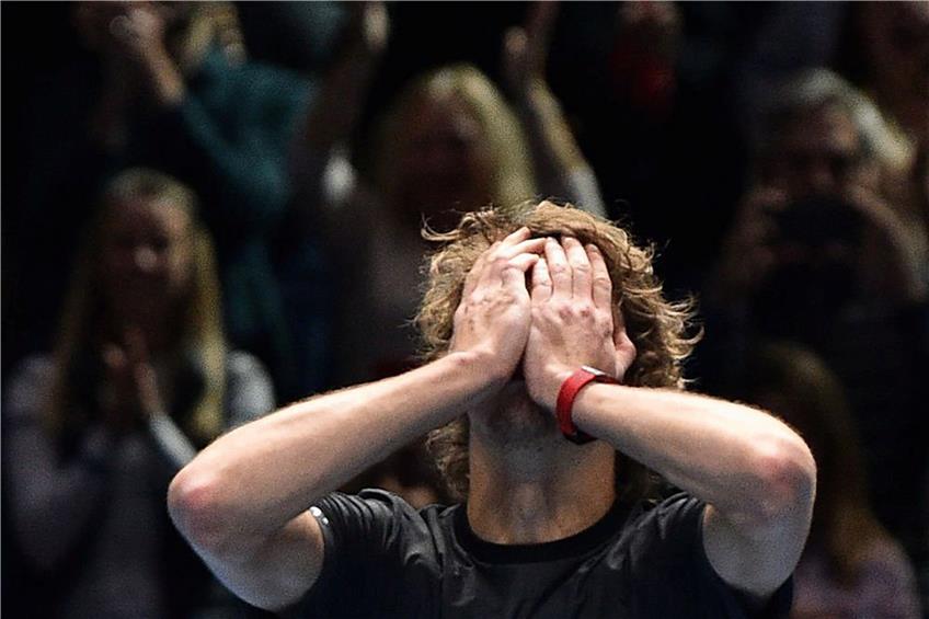 In diesem Moment ist es Gewissheit: Alexander Zverev kann es nicht fassen. Champion! Foto: Glyn Kirk/afp