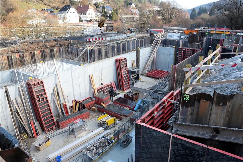 Insgesamt rund 4,5 Millionen Euro fließen in das RÜB Schelmenwasen und die weiteren Arbeiten zum Kanalanschluss nach Horb. Bild: Kuball