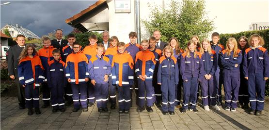 Keine Nachwuchsprobleme hat die Feuerwehr der Gemeinde Eutingen im Gäu. Die Jugendwehr aller vier Abteilungen zählt 58 Kinder und Jugendliche.Bilder. Hermann Nesch