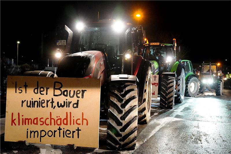 Landwirte demonstrieren in Horb und Empfingen