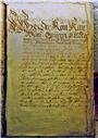 Oben: Das erste Blatt der handgeschriebenen Weingärtner-Ordnung von 1696. Bild: ...