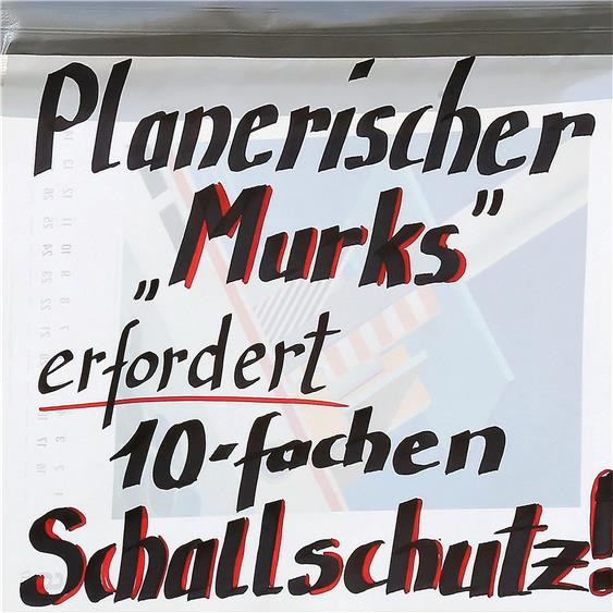 Plakativer Protest aus Kiebingen. Bild: Sommer