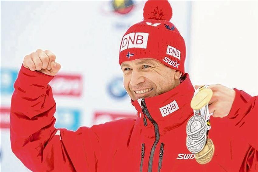 Rekordweltmeister: Ole Einar Björndalen hat bereits 44 WM-Medaillen gewonnen und fühlt sich in Form für weitere Erfolge. Foto: afp