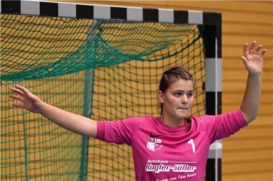 SG-Torhüterin Pia Hommer musste den Ball 30 Mal aus ihrem Tor holen. Bild: Ulmer