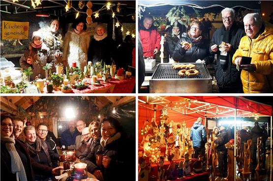 Stimmungsvoll und heimelig ging es am Samstagabend auf dem Nordstetter Weihnachtsmarkt zu. Bilder: Karl-Heinz Kuball