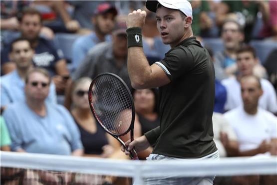 Tennis-Aufsteiger Dominik Koepfer. Foto: Kevin Hagen/AP/dpa