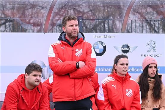 Trainer Dominik Rakoczy (SV Eutingen) ist trotz des Pokalaus zufrieden. Bild: Ulmer