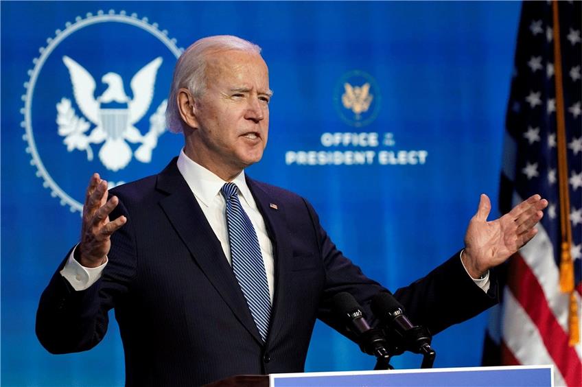 Übernimmt den Chefsessel im Weißen Haus: Joe Biden Bild: dpa-Bildfunk