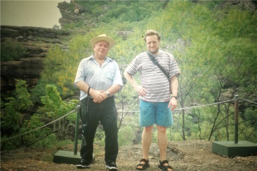 Walter Schäuffele und Klaus Blecken (links) in Australien.Privatbild