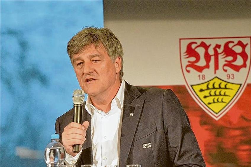 Warb vor allem für die Ausgliederung des Profifußballs in eine AG: VfB-Präsident Bernd Wahler. Foto: Jan-Philipp Strobel